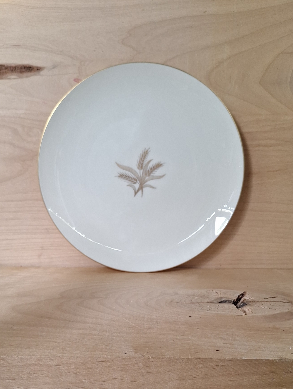 Vintage Lenox China Dinnerplate Wheat pattern Gold Color Rim (R-442)Discontinued - Picture 2 of 7